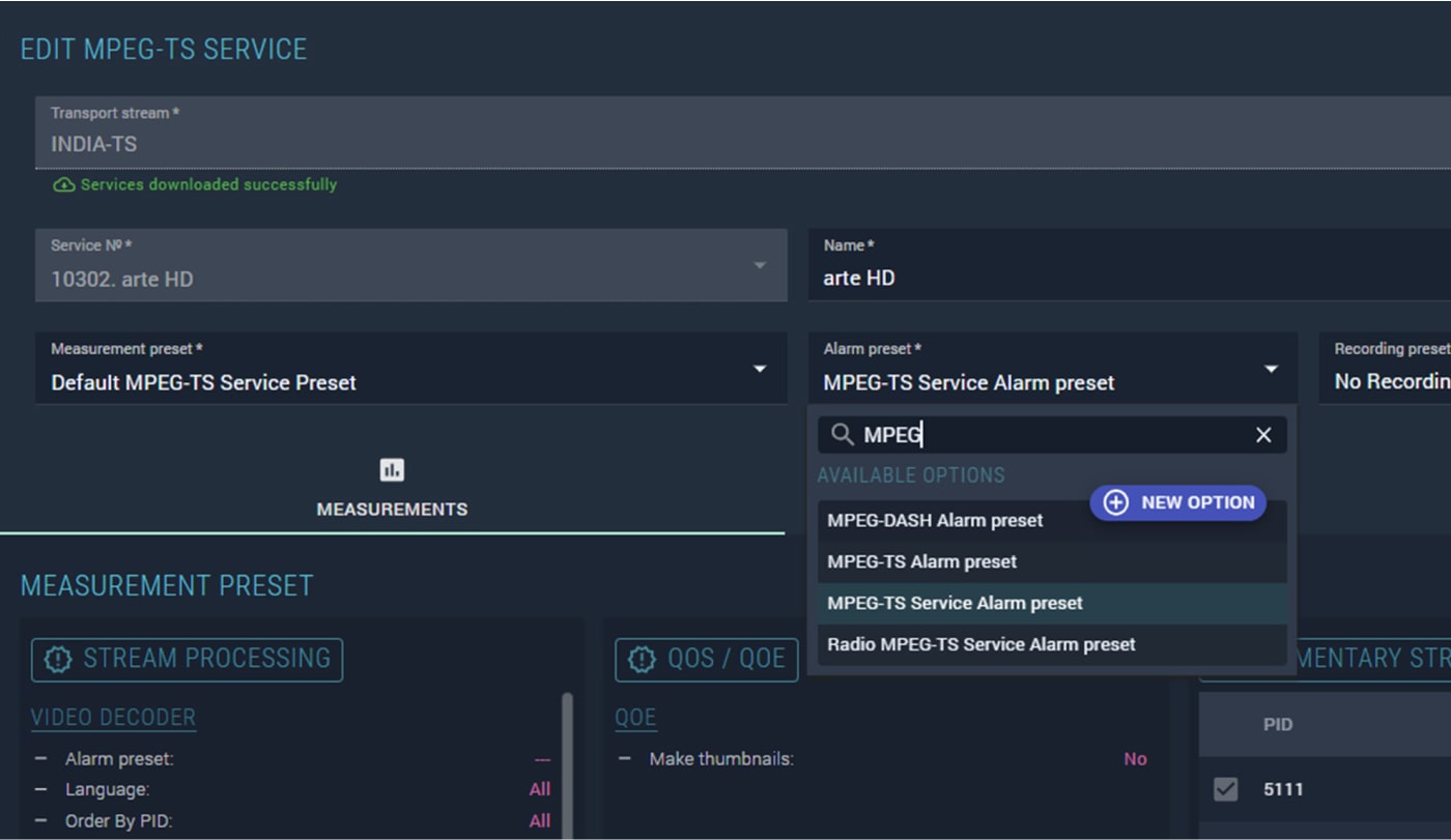 Функция поиска в выпадающем списке в MultiProbe 7.6