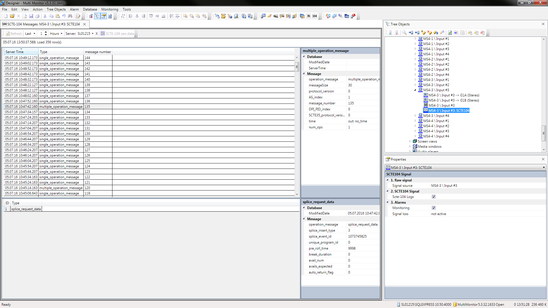 SCTE-104 table