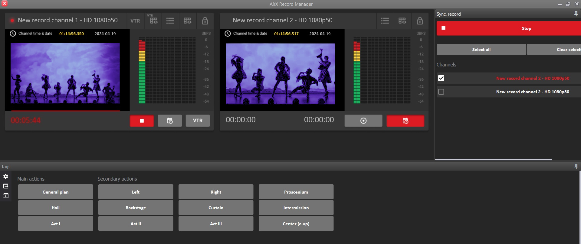 VREC RECORDING SOFTWARE INGEST