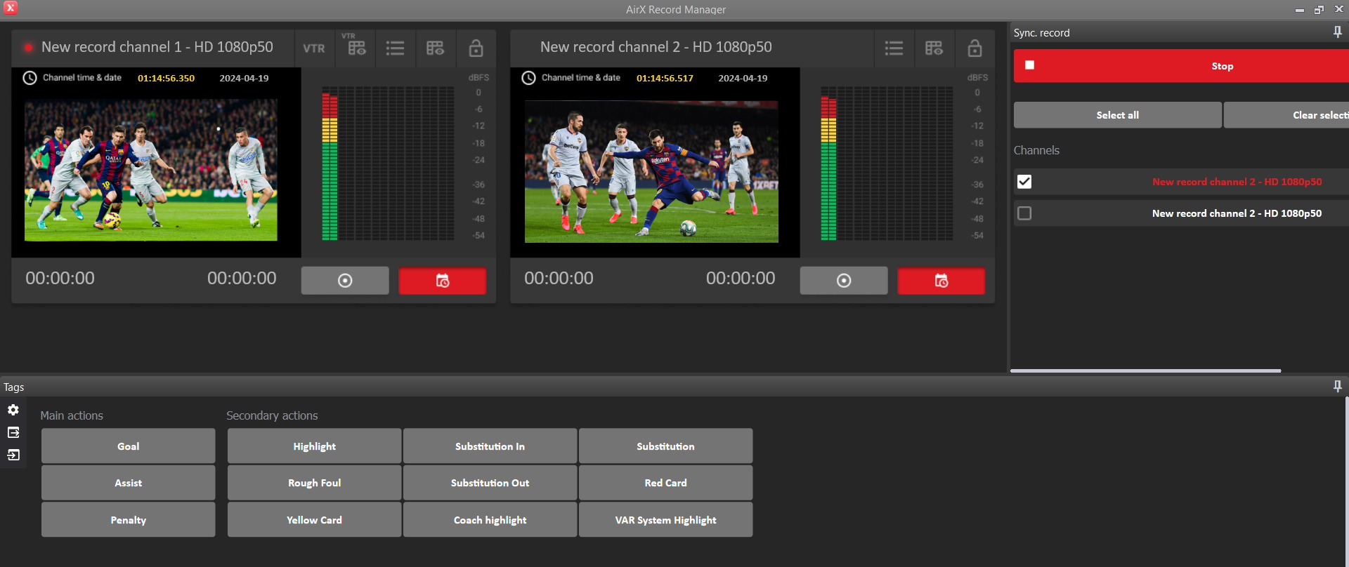 VREC RECORDING SOFTWARE INGEST